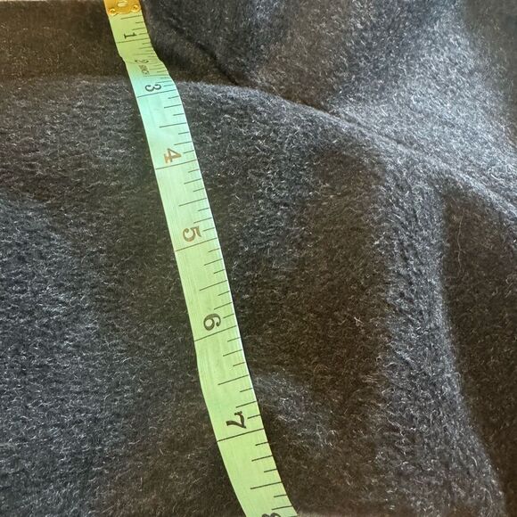 CALVIN KLEIN Wom. oversized Med-Lrg  Charcoal double breasted Wool Blend Peacoat - Picture 6 of 11